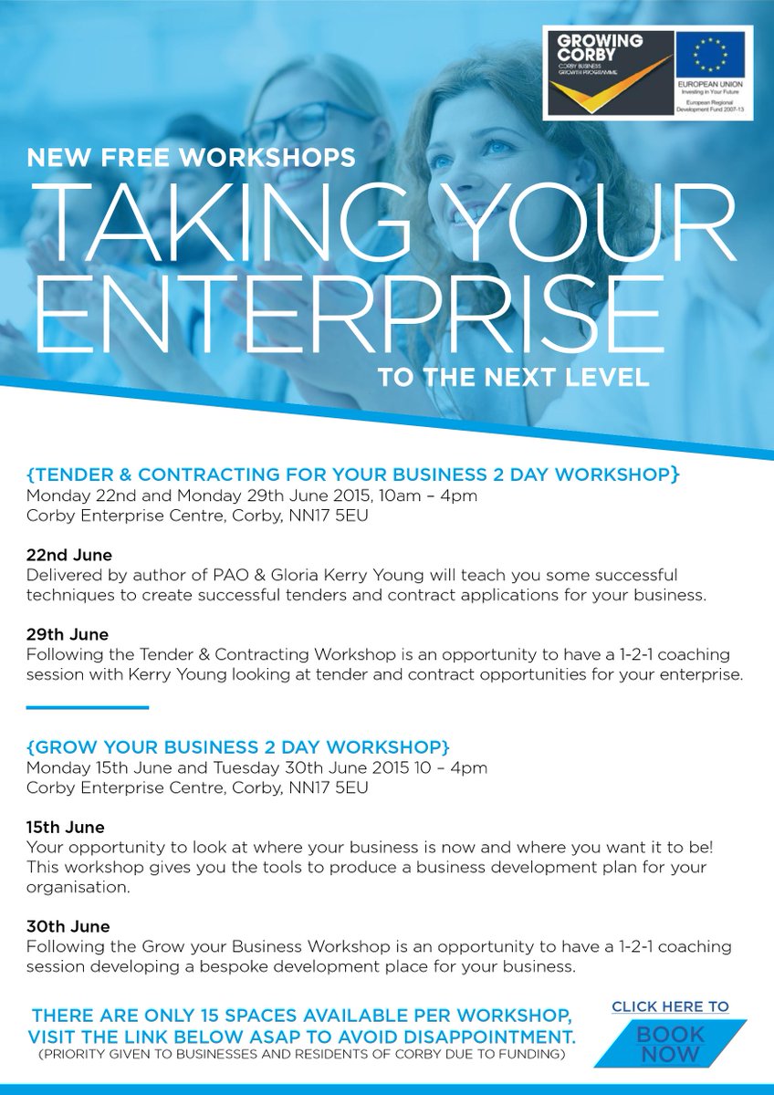 WORKSHOP ALERT!! Ran by <a href="/GrowingCorby/">Growing Corby</a> bit.ly/1Fao8UK to book
