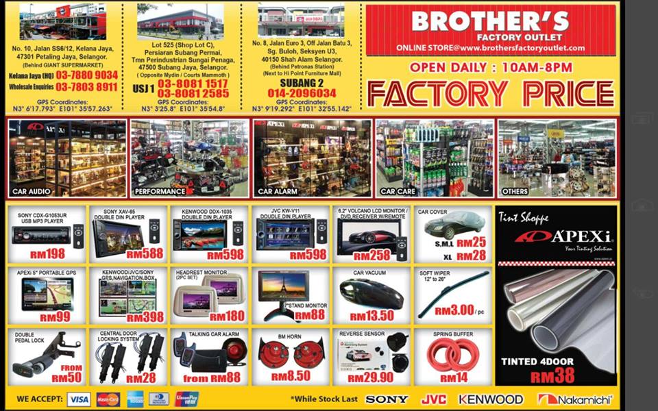 Brothers On Twitter Now Sales Brother S Factory Outlet Kelana Jaya Usj1 Whole Sales Amp Bulk Orders Selva Brothers Com My 016 2983759 Http T Co W5oq1v8ifg Twitter