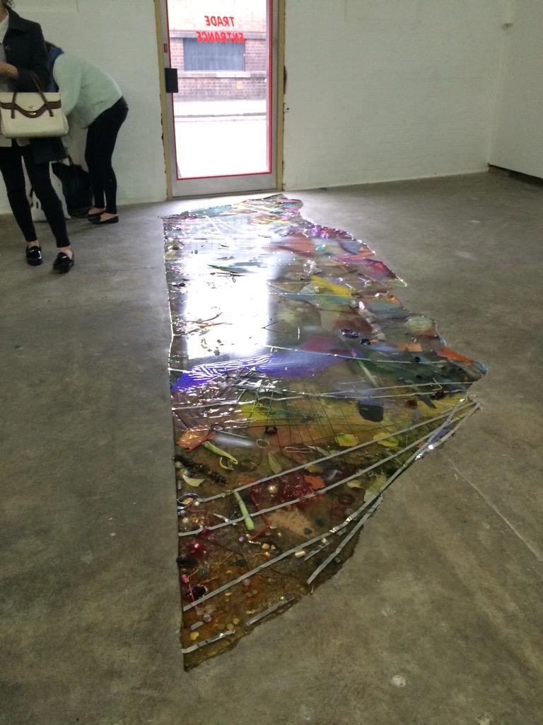 artefact_bham's tweet photo. Samara Scott's Silk at @eprjcts is beautiful and intriguing. Get down whilst you can! http://t.co/sj9mG8kLDd http://t.co/5lfcKzts2Q