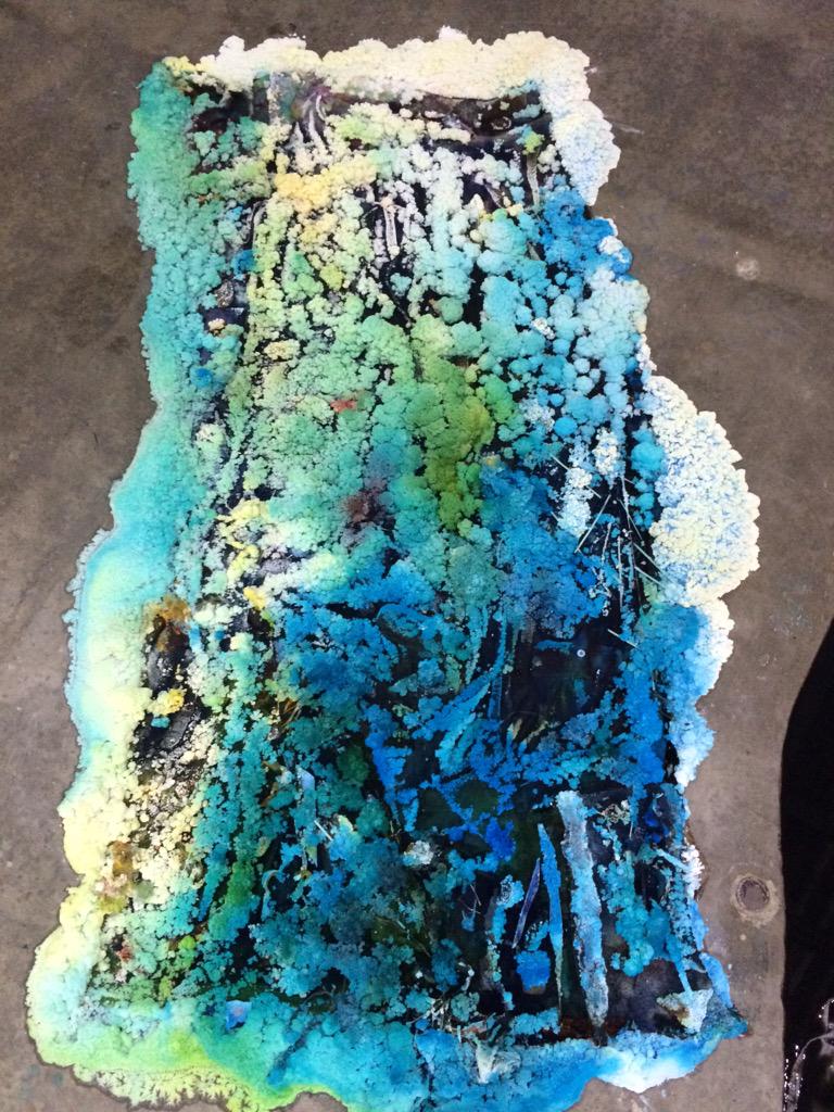 artefact_bham's tweet photo. Samara Scott's Silk at @eprjcts is beautiful and intriguing. Get down whilst you can! http://t.co/sj9mG8kLDd http://t.co/5lfcKzts2Q