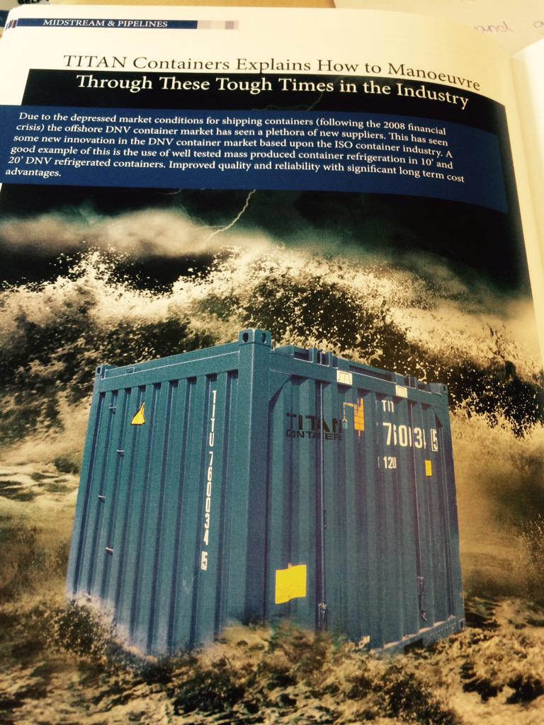 TITANContainer's tweet image. Read our latest article in @OGIEmery #Spring2015 #DNVcontainers #DNVoffshore #oilandgasinovation