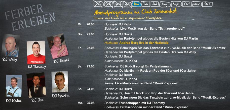 sonnenhofaspach's tweet photo. Unser aktuelles #Wochenprogramm mit dem Live-Auftritt von @Andrea_Berg in unserer #Hazienda! http://t.co/gfQ2trxFQZ