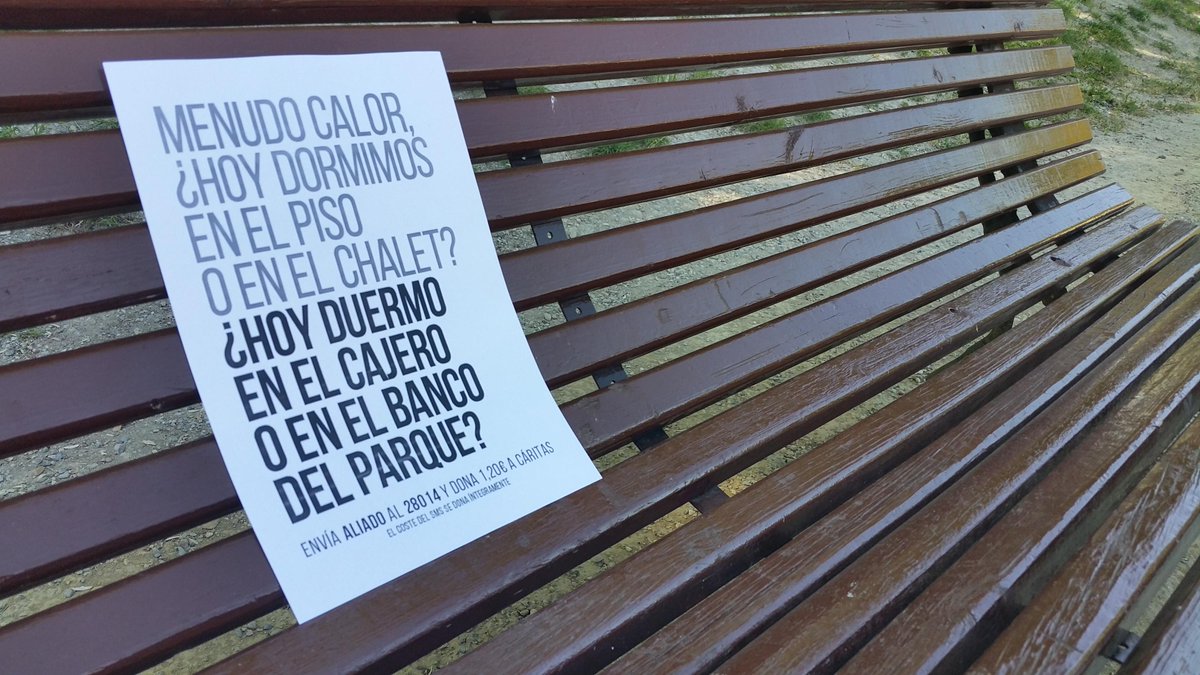 Caritasjaen's tweet photo. ¿Dónde dormirás esta noche? 40 personas al mes duermen en las calles de #Jaén. Envía ALIADO al 28014 y dona 1,20€. http://t.co/tB5vTNZBrs