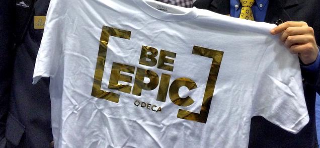 DECAInc's tweet photo. This week is going to #beDECAepic! RT to win the LAST Be Epic t-shirt left! Must follow @DECAInc. Contest ends 5/22. http://t.co/2ckXvPL833