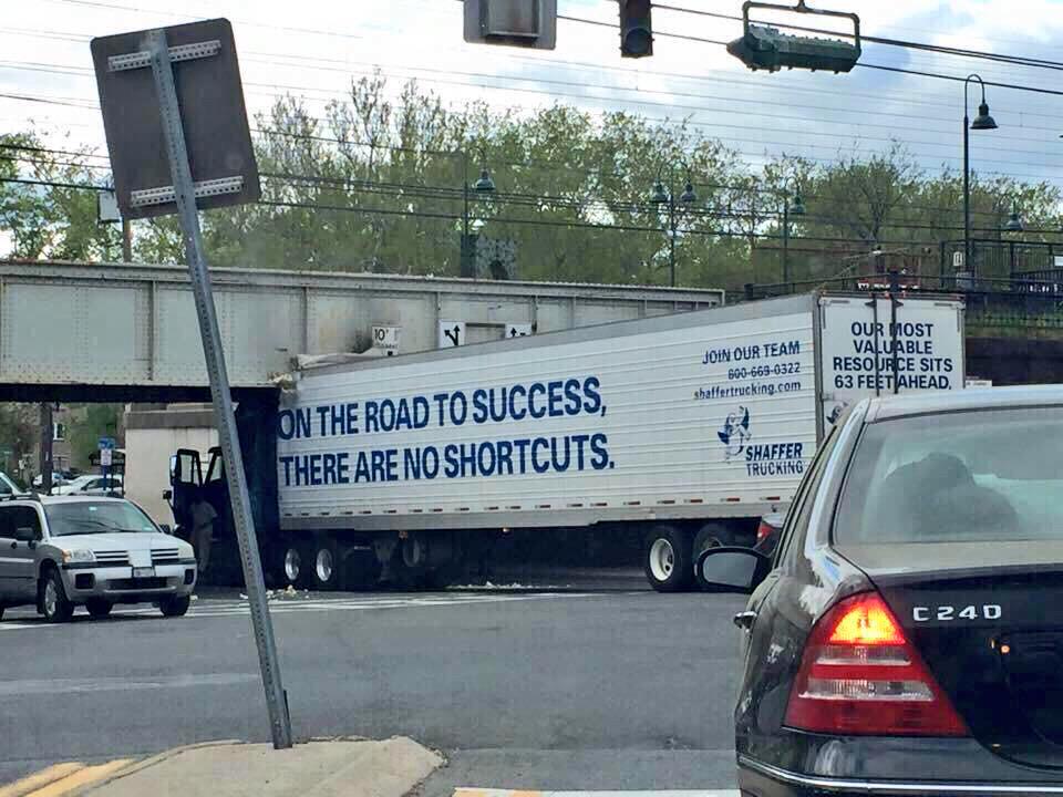 simonsugar's tweet photo. How ironic ..... There are no shortcuts! Via @AndrewBloch http://t.co/z1XtJnxqFS