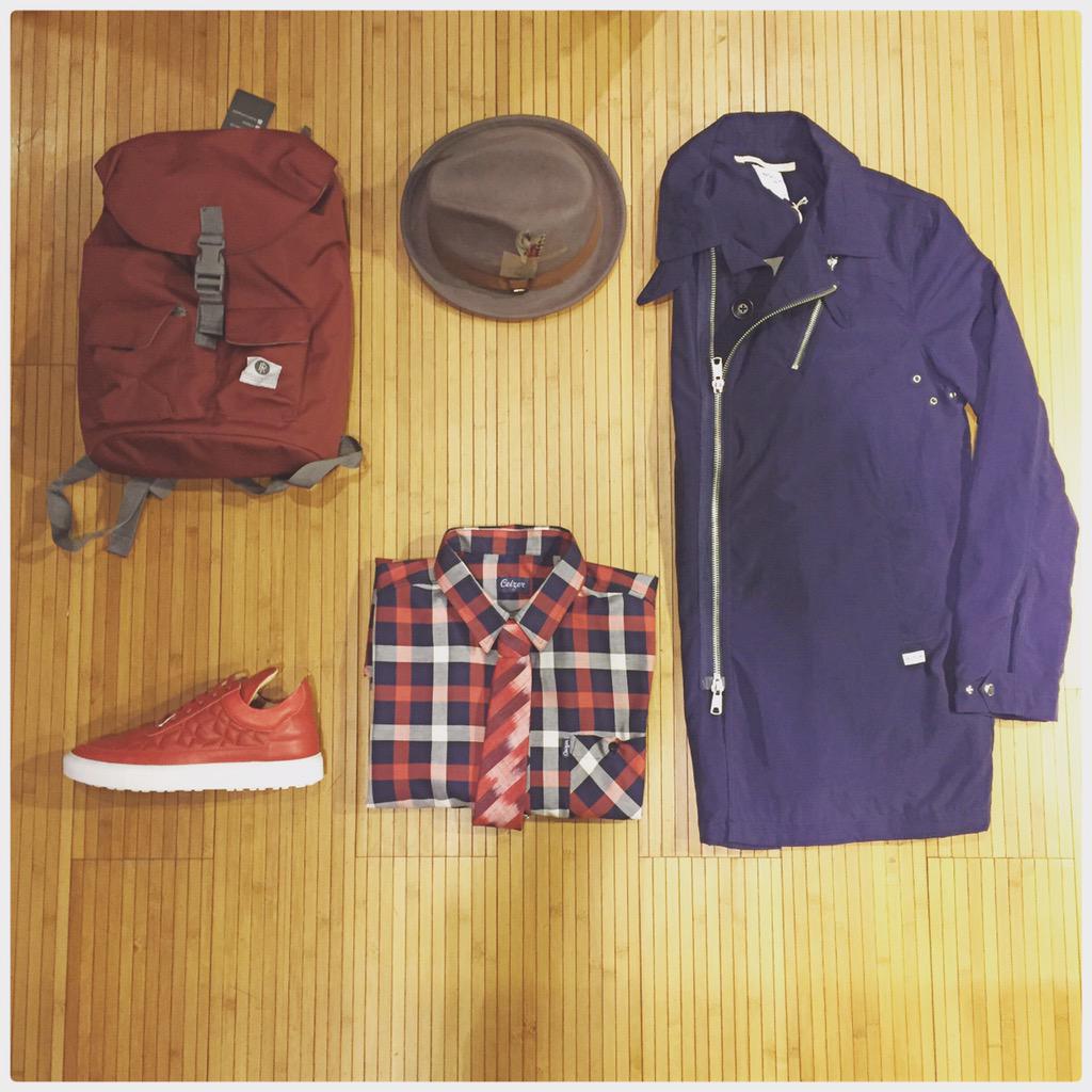 OntFront's tweet photo. What to wear on a rainy day during summer... ๐ฆ #menswear #mensfashion #dapper #ontfront #ceizer #fillingpieces #notch http://t.co/caYWBkY76o