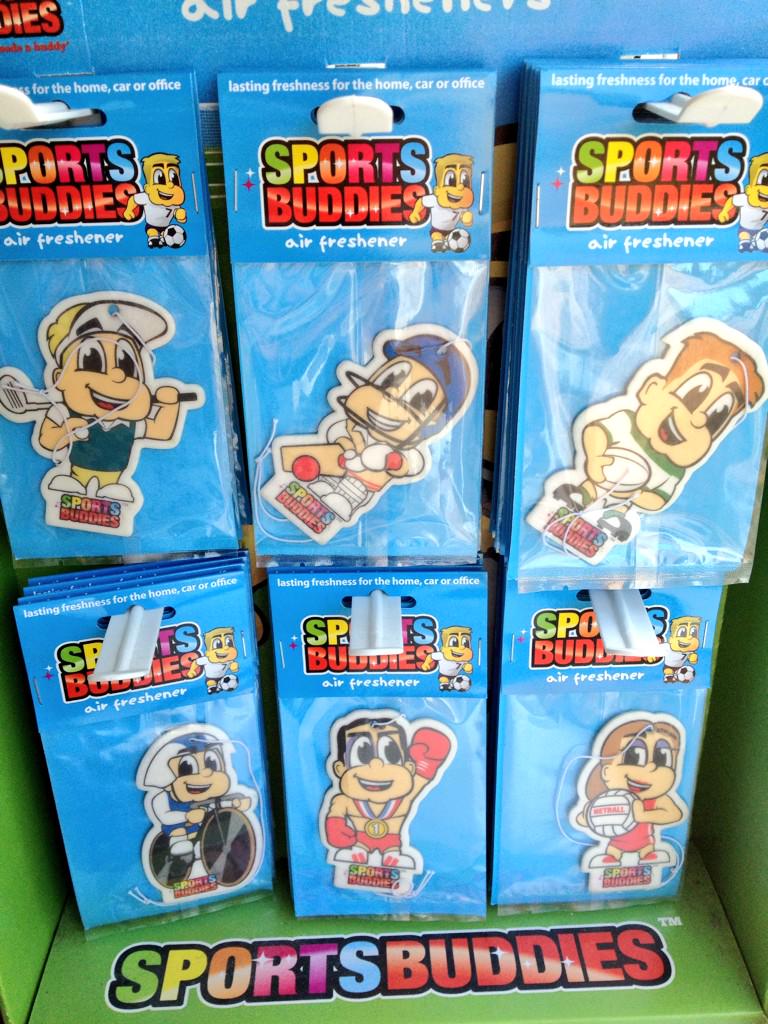 FOLLOW &amp; RT to win all 6 of these SportsBuddies air fresheners! #sports #airfreshener