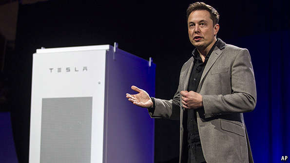 TheEconomist's tweet photo. The battery-powered home: Tesla joins the race to help homeowners unplug from the grid http://t.co/sRCdE1S6eH http://t.co/PT0AmpSLNV