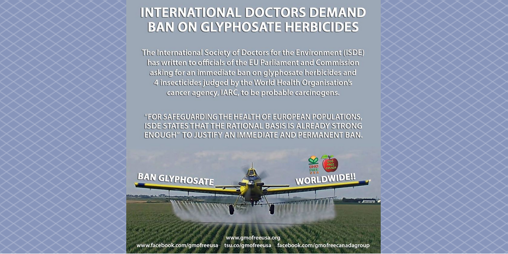 GMOFreeUSA's tweet photo. International Doctors Demand Immediate Ban on #Glyphosate #Herbicides. https://t.co/gDE4xNqCn6 http://t.co/a06HAcPdJt
