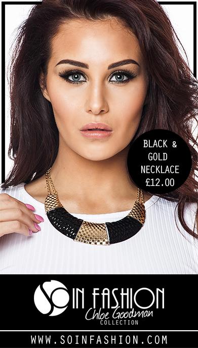 soinfashion's tweet photo. We love this simple black and gold necklace from our Chloe Goodman Collection http://t.co/qQOItNin1y #SoinFashion http://t.co/PMlT6Tw3HA