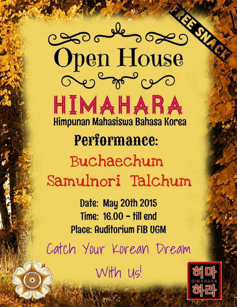 Selamat Malam~ 2 hari lagi ada event baru dr Himahara. Warga <a href="/Terjal_sae/">Teater Terjal</a> <a href="/SastraBudaya/">Sastra Budaya</a> <a href="/saskine/">SastraKine</a> bisa datang :) FREE!