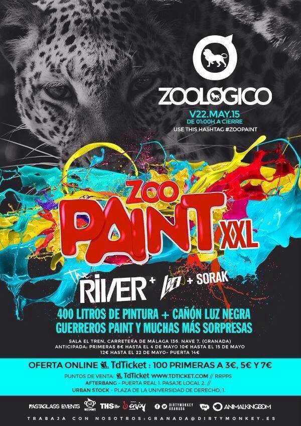 Sorak_Rodriguez's tweet photo. Esta semana toca Pintura!! Se lia XXL en la Sala El Tren con Zoo Paint XXL y mi bro @TheRiverDj Are you ready?? http://t.co/tCFOyDoZHp