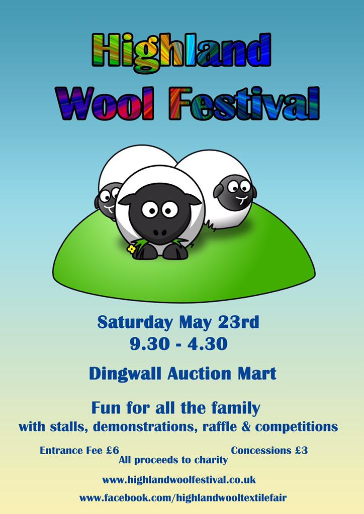 blastapodcast's tweet photo. Have you heard about the Highland Wool Festival? It's on this coming Saturday (23rd May) at Dingwall Auction Mart. http://t.co/pH3hNrZXVy