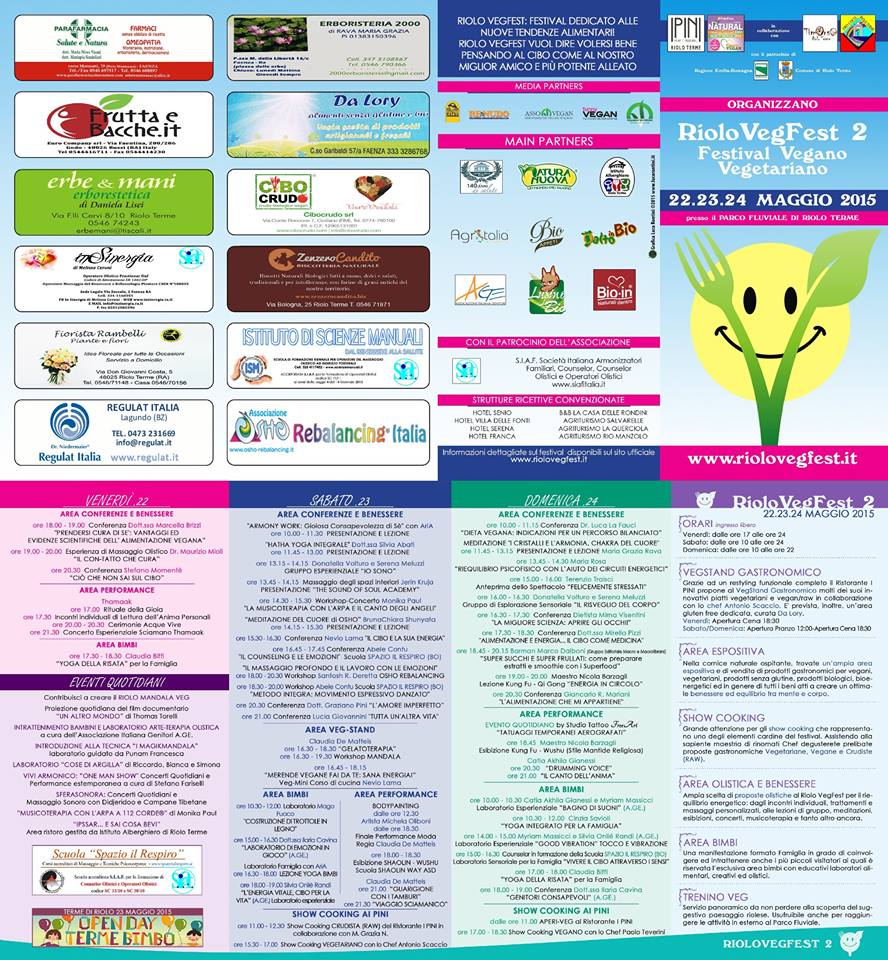 L'evento creato da <a href="/RomagnaFiereSrl/">Romagna Fiere Srl</a> vi informa di tutti gli aggiornamenti del Riolo Vegfest facebook.com/events/4514347…