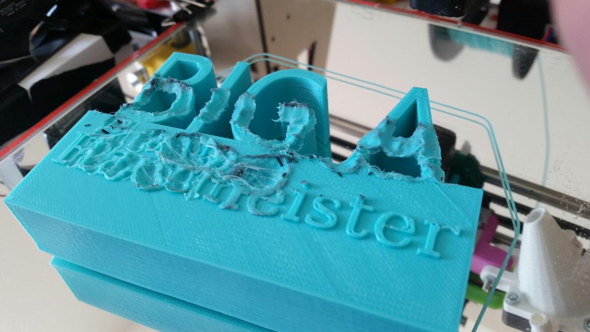 salomonderotti's tweet image. By, by hexagon hotend
Have a nice time
I like you very much
#3dprintingfail