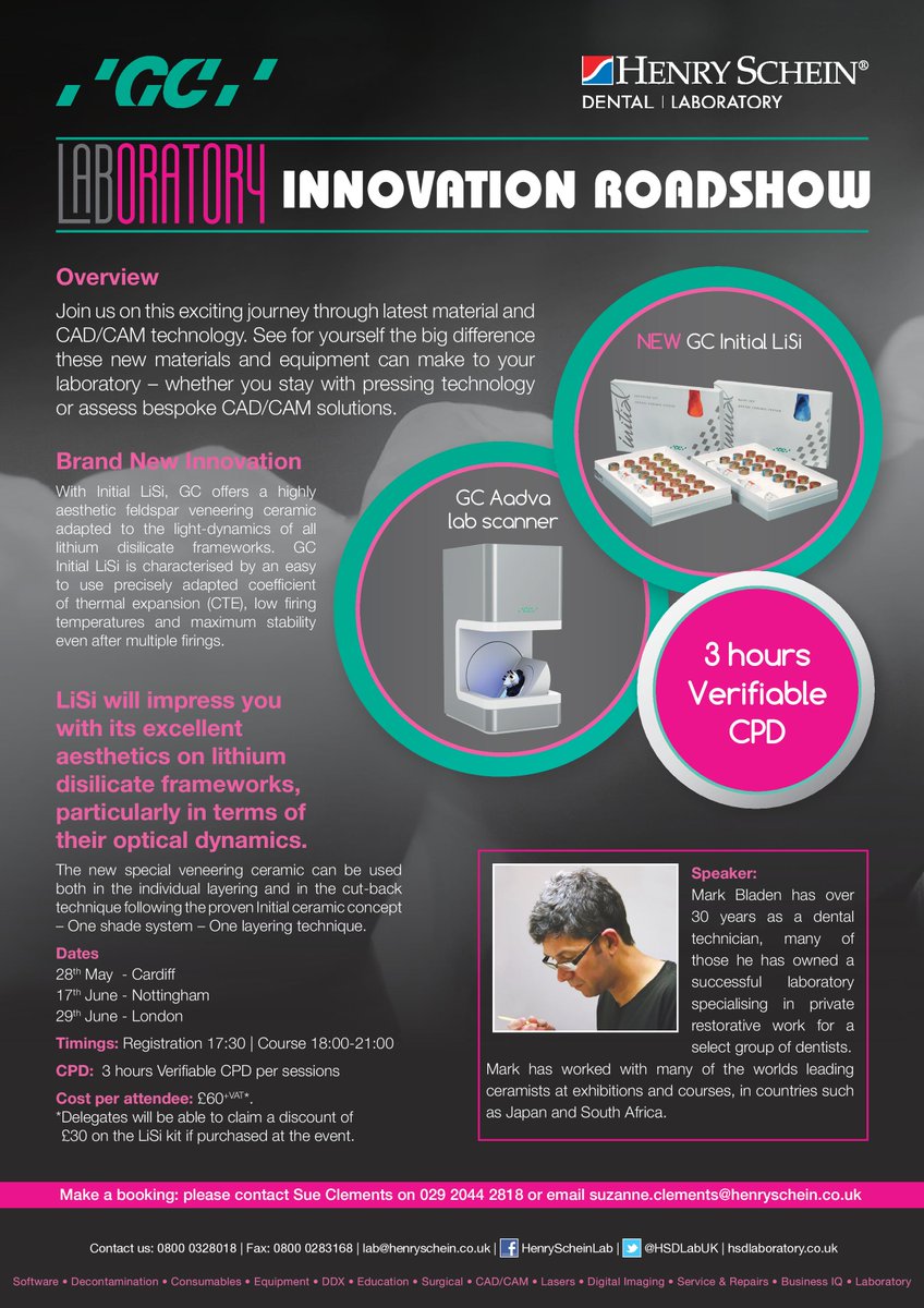 Book on the LiSi Innovation Roadshow: 28th May, Cardiff. 17th June, Nottingham. 29th June, London. Call 029 2044 2818
