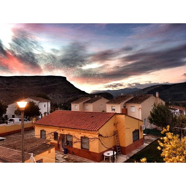 WhitneyBoland's tweet photo. Good morning life. Spanish sunrise over a quiet village. http://t.co/E3fIOab8UF