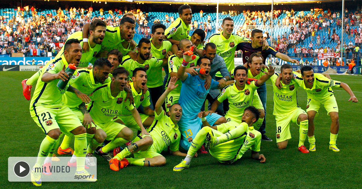 SPORT1's tweet photo. Auftakt zu den Partywochen: Der @FCBarcelona macht den ersten Schritt zum möglichen Triple.  http://t.co/eF1ZW0lnGI http://t.co/nPjwzon6Ef