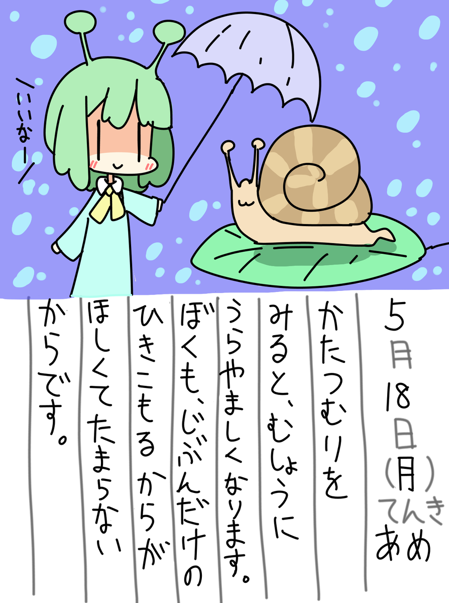 5/18の絵日記です。 