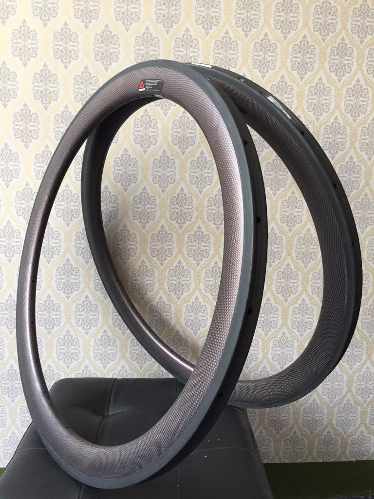 New Carbon red titanium rims finish