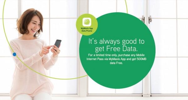 LowyatNET's tweet photo. .@MaxisComms giving 500MB of data when you purchase any mobile Internet pass via #MyMaxis app: http://t.co/koHydQ0DwI http://t.co/U82MDMEUVF