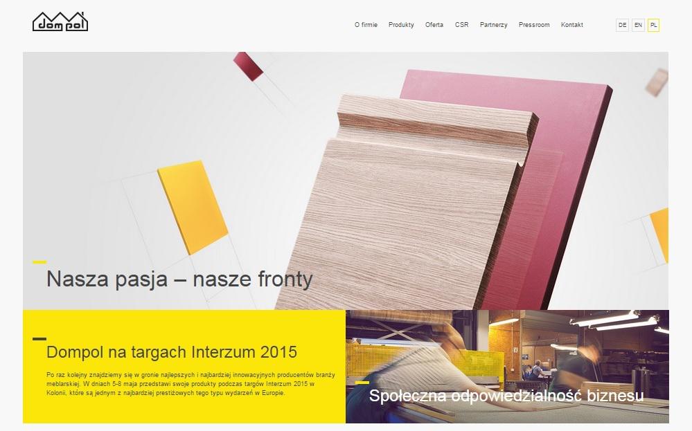Prezentujemy nową stronę Dompolu.