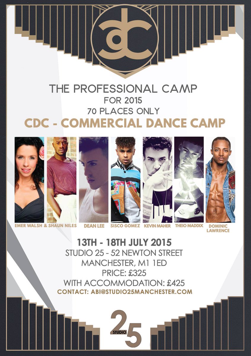 studio25_manc's tweet photo. We are happy to announce our 2015 CDC Commercial Camp! Go follow our page for more updates @CDCMCR http://t.co/AGPu43n9Ce