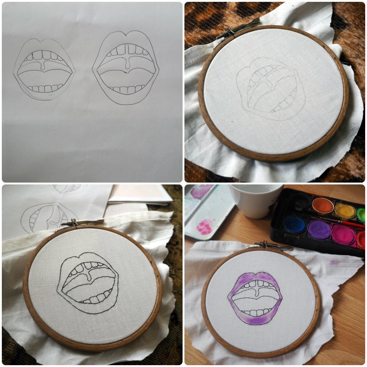 needlesnpinsel's tweet photo. Little piece inbetween the bigger projects, now what do I do with it? #embroidery #stitching #oralfixation http://t.co/w20W1h8Exu