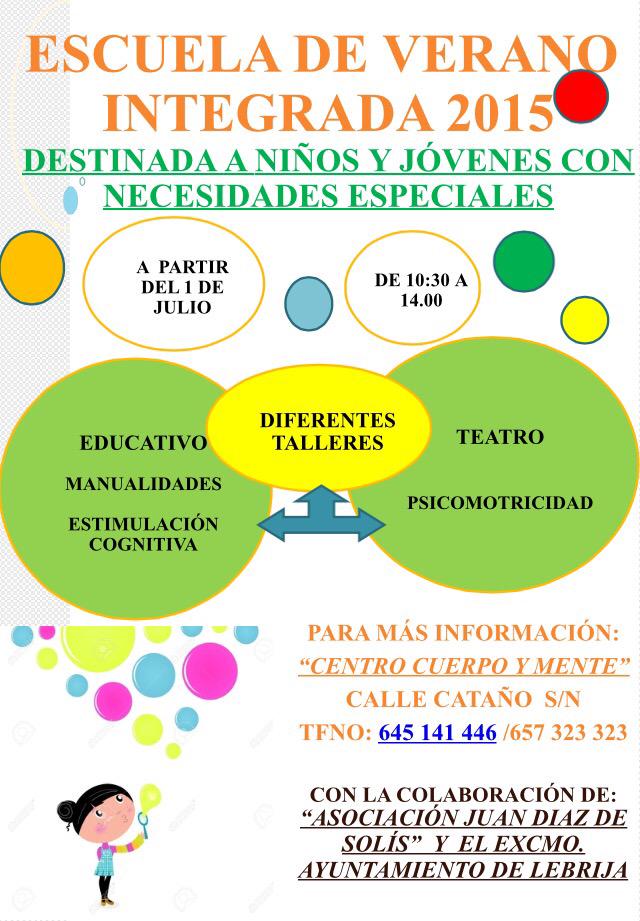 CENTROCUERPOMEN's tweet photo. ESCUELA DE VERANO INTEGRADA http://t.co/YFcjeVdtAw