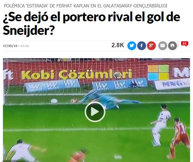 Avrupa basını Ferhat Kaplan'ın yediği golü konuşuyor cnn.st/1A9WloK