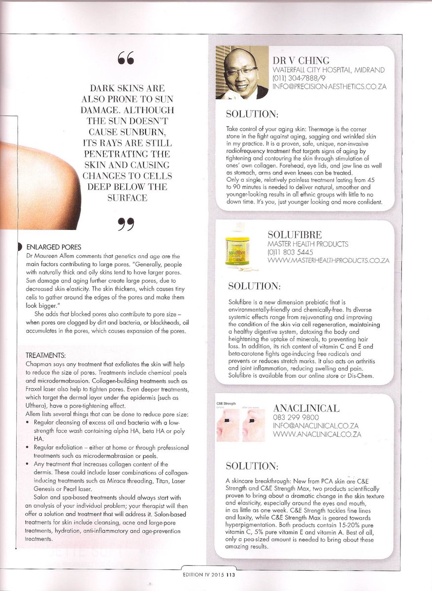 And we're in @longevitymag's Top to Toe Special with @AnaClinical #medicalaesthetics #skincarebreakthrough