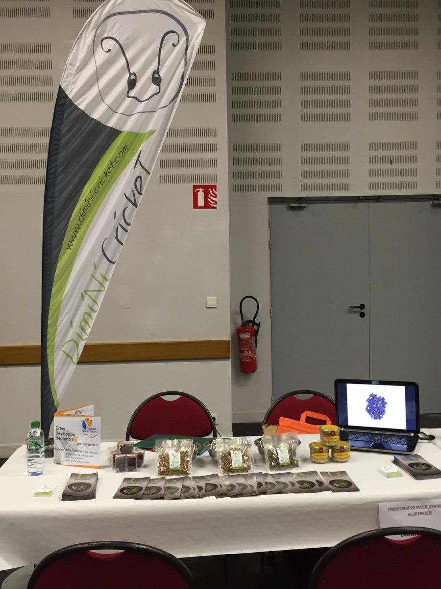 DiminiCricket's tweet photo. Retrouvez @DiminiCricket au salon de la création d'entreprise à #AuxerreExpo et découvrez l'entomoculture ! #Durable http://t.co/IJPx1FB1Th