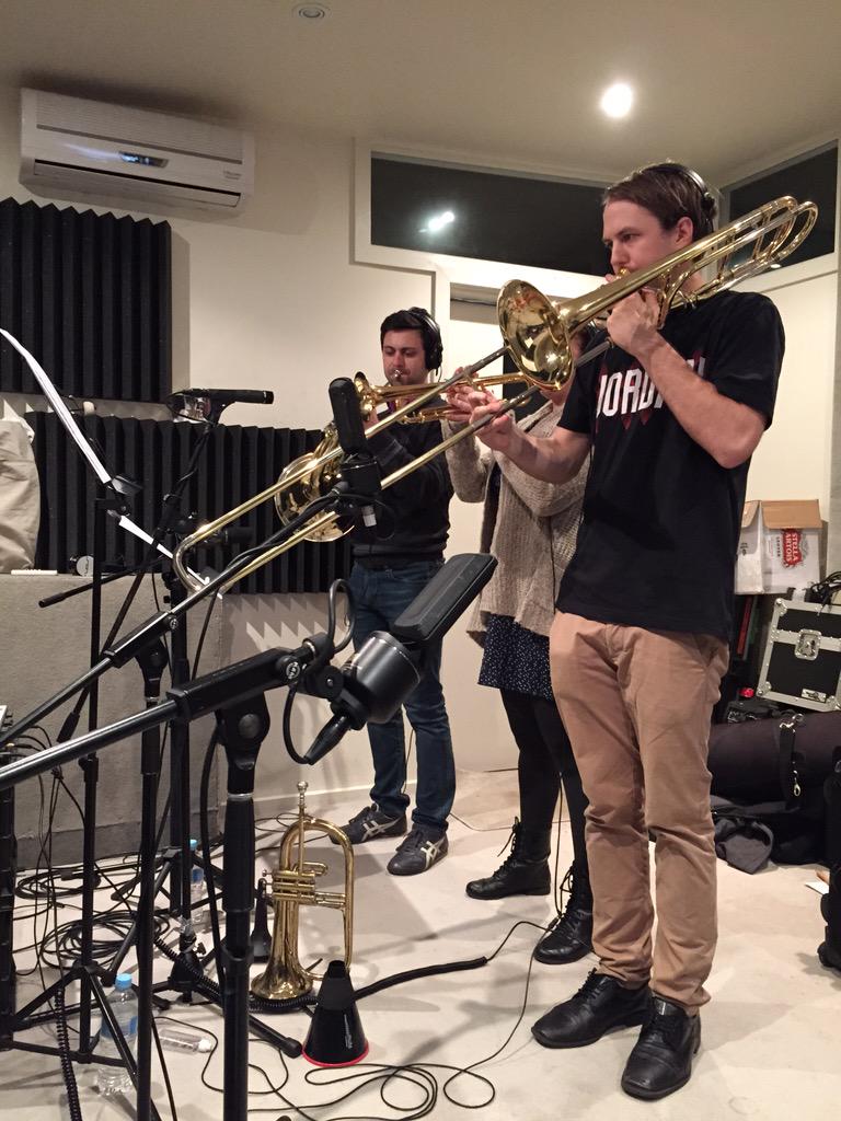 andytomlee's tweet photo. Feeling horny!! 

Recording for @ZoophyteBand... "Welcome Back to Life" http://t.co/yQDrjMOvHq