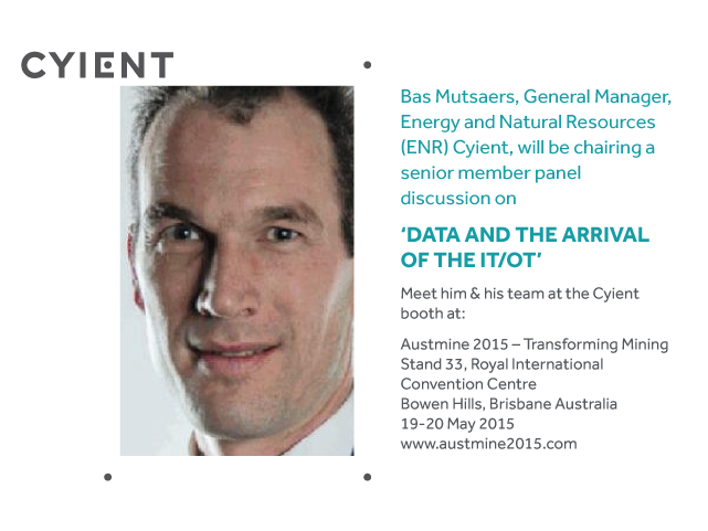 Cyient's tweet photo. Cyient is a proud sponsor of #Austmine2015 19th to 20th May at Brisbane! Are you coming? http://t.co/DGX0EYOzjt