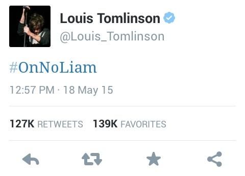 harryzchanel's tweet photo. louis: *tries to make a joke at liam's expense on twitter*

*makes a typo and becomes the joke himself*

#OhNoLiam http://t.co/0eP26yFM8q