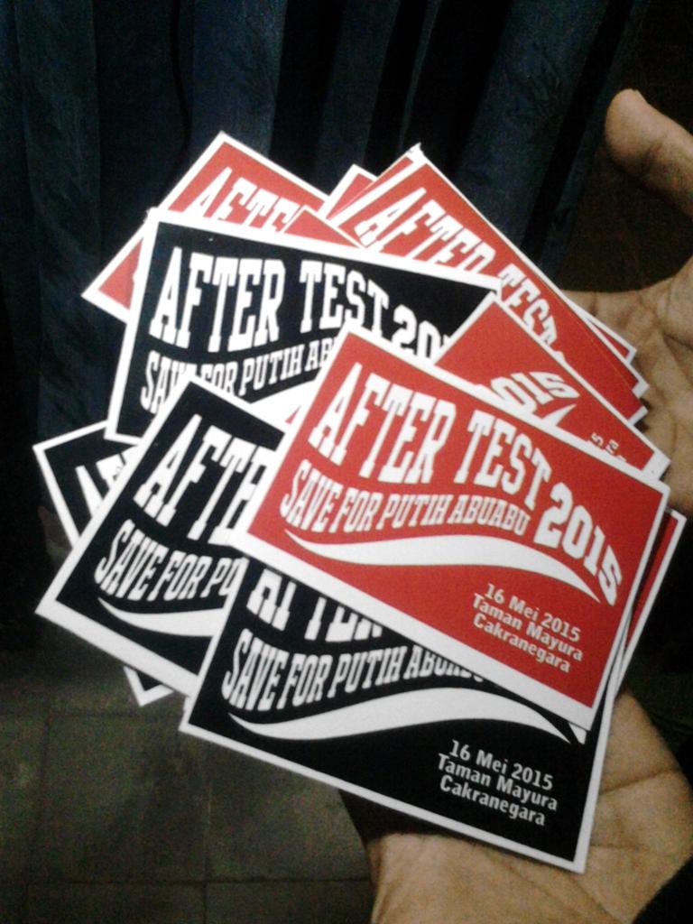 Mulai besok kalian bisa dapetin sticker #AfterTest2015 for free, only at #HardcornCafe