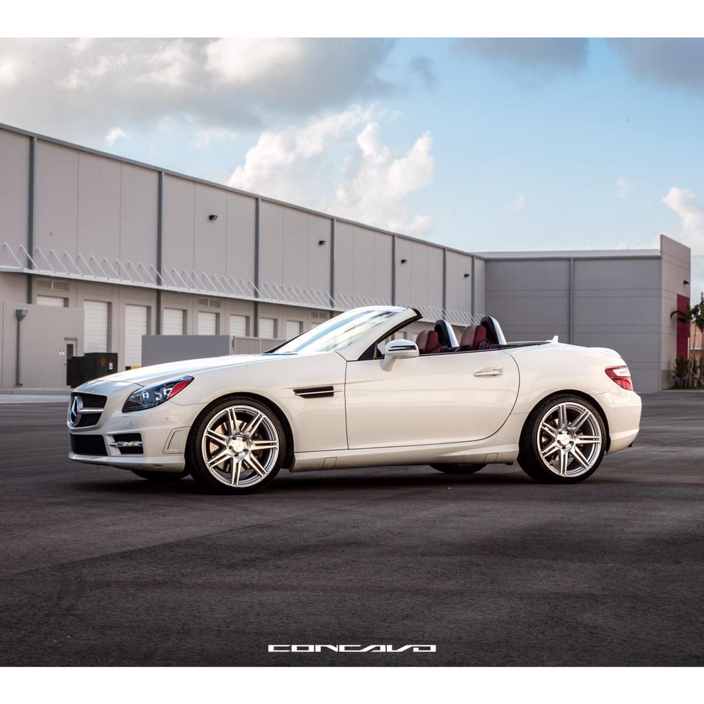 ConcavoWheels's tweet photo. The Mini SL! Top Down, Sunny Day on 19" CW-S6's | #Concavo #Mercedes #SLK350 #SLK #Merc #ConcavoWheels #CWS6 #Wheels http://t.co/rCH4y3ciGx