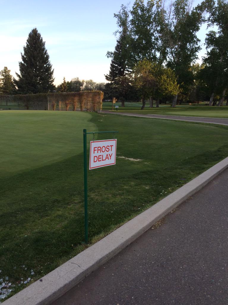 A crazy -3C this morning. Golfers favorite f word!