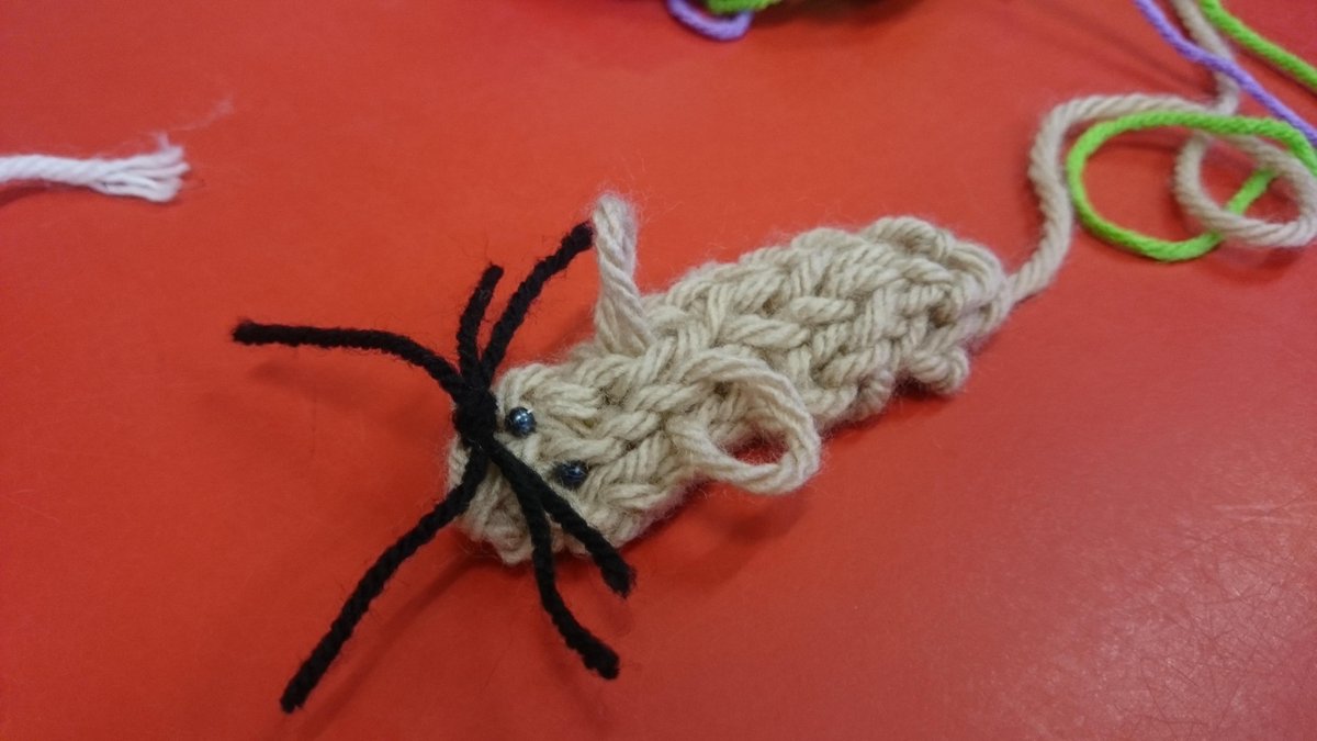 eversfield647's tweet photo. Knitting club have been making little families of mice! #fingerknitting #afterschoolisfun http://t.co/v5thSnja1g