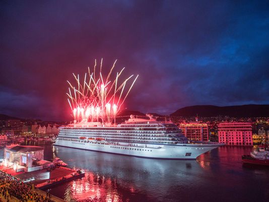 usatodaytravel's tweet photo. Now @usatoday: Inside last night's historic naming of @VikingRiver's first ocean ship: http://t.co/CoXNPiEk1L http://t.co/MKWOck64CY