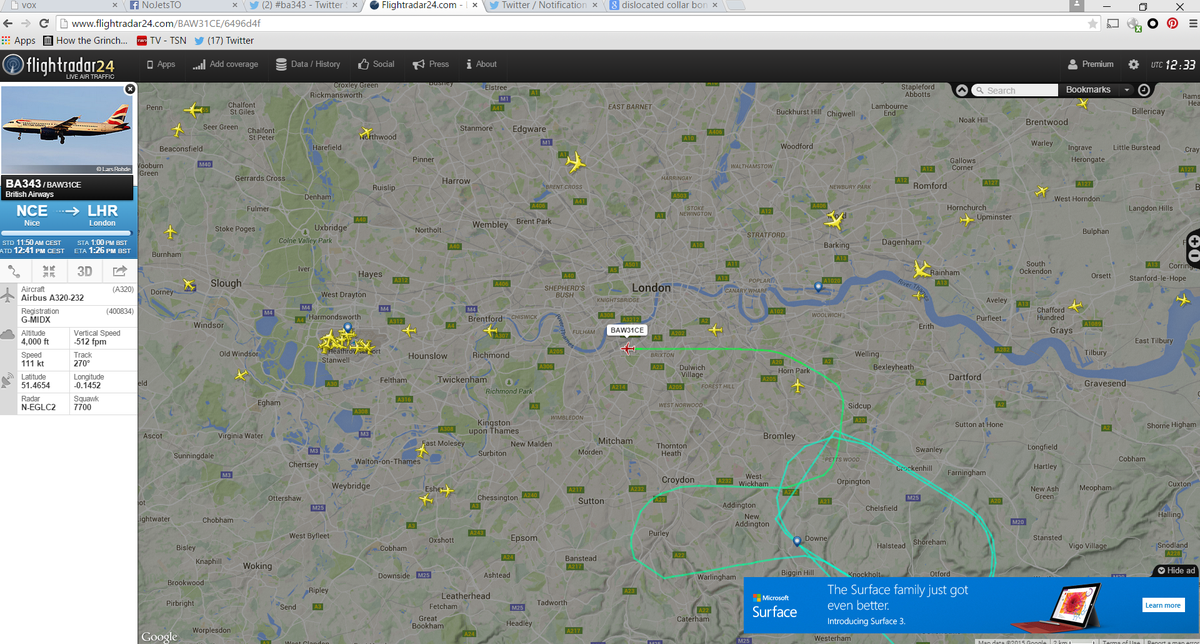 normsworld's tweet photo. Best of luck with the landing #BA343 http://t.co/H8n1xc6bSx
