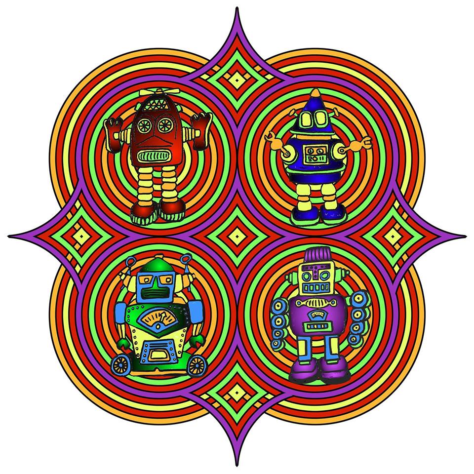 RobertaWoodArt's tweet photo. Retro Robots @StripeyRalph T-shirt - http://t.co/f5xofhPMS2 don't forget £10 saving with £50+ spend - use code 10HANG http://t.co/XjFJX5y81G