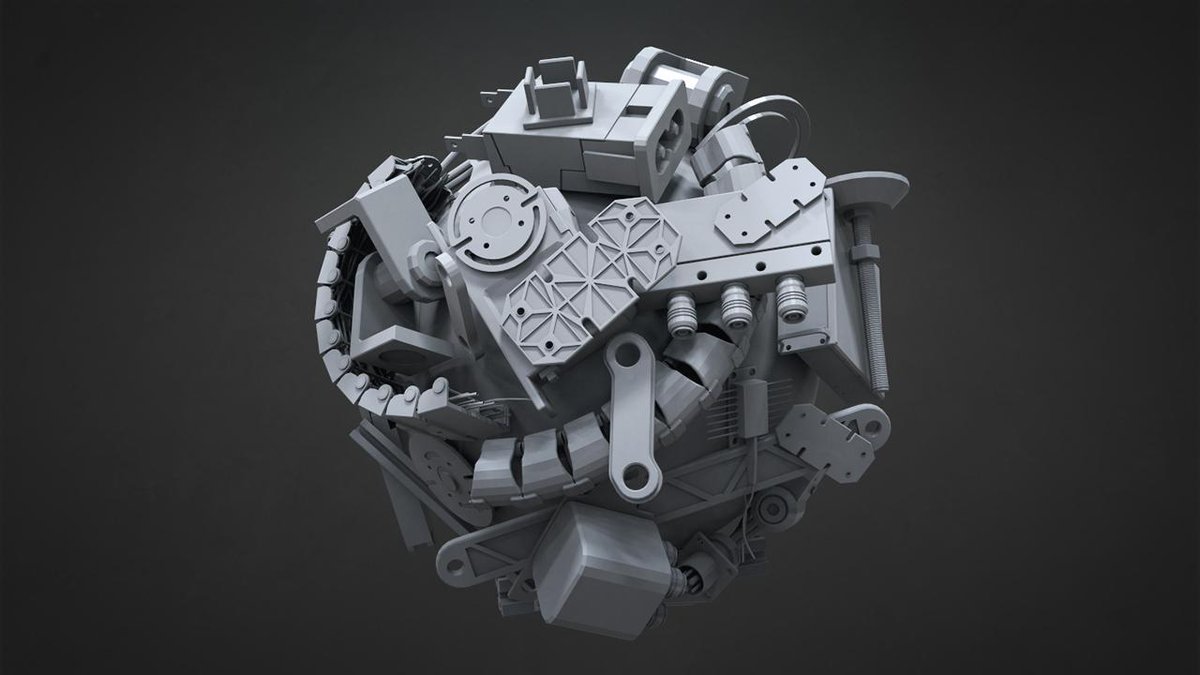 32 FREE #ZBrush Mech Brush and Model Set! 
.ZBP (Brush), .OBJ and .ZTL files included. Enjoy!
badking.com.au/site/shop/indu…