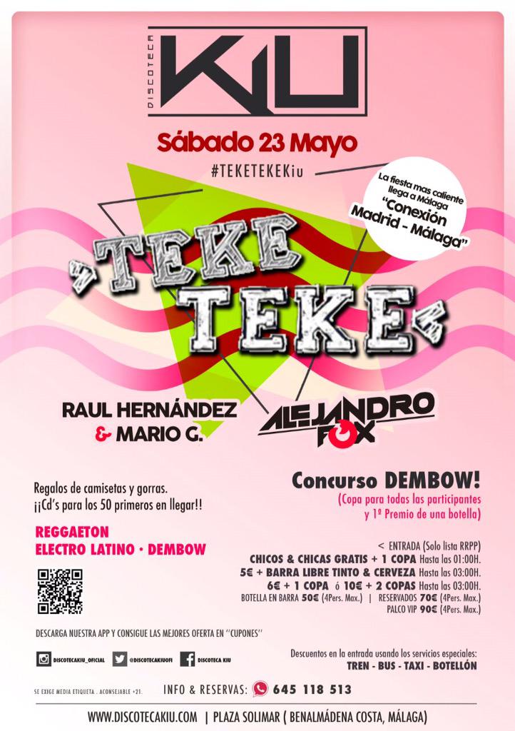 Mario__G_'s tweet photo. Cuenta atrás para este sábado en @DiscotecaKiuOfi junto a mi compi @Raul__HdZ !! #TekeTekeOnTour! http://t.co/4D8XFsARLy