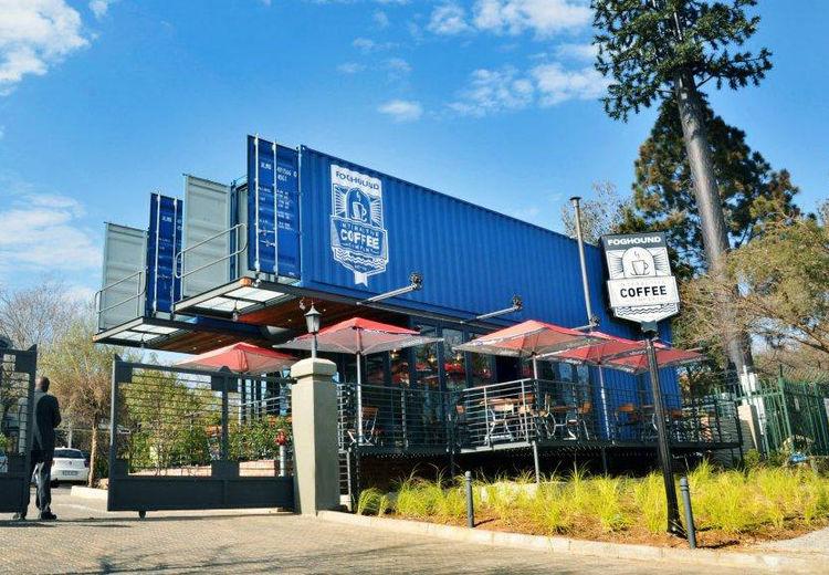 dwell's tweet photo. Coffee shop made with shipping containers: http://t.co/sb0RWJB6TA http://t.co/mfyTizUzwF