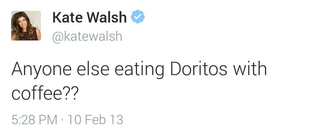 KateWalshDaily's tweet photo. Don't knock it til you try it obviously! #DailyRandomWalshTweet http://t.co/4FAf9DUrNa