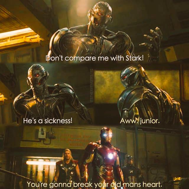 UltronIsHere's tweet image. Puny stark!