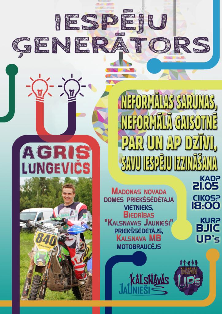 Aicinām uz tikšanos ar <a href="/AgrisLungevics/">agris.lungevics</a> - šoreiz par viņa hobiju- motosportu.Būs interesanti! Atnāc :))