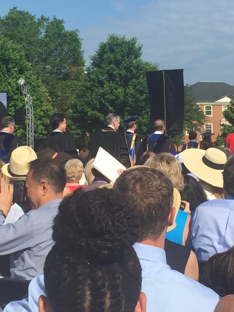 JConway66's tweet photo. Yep, think that is Stephen Colbert, Wake Forest commencement speaker today http://t.co/ExS7W8WYem
