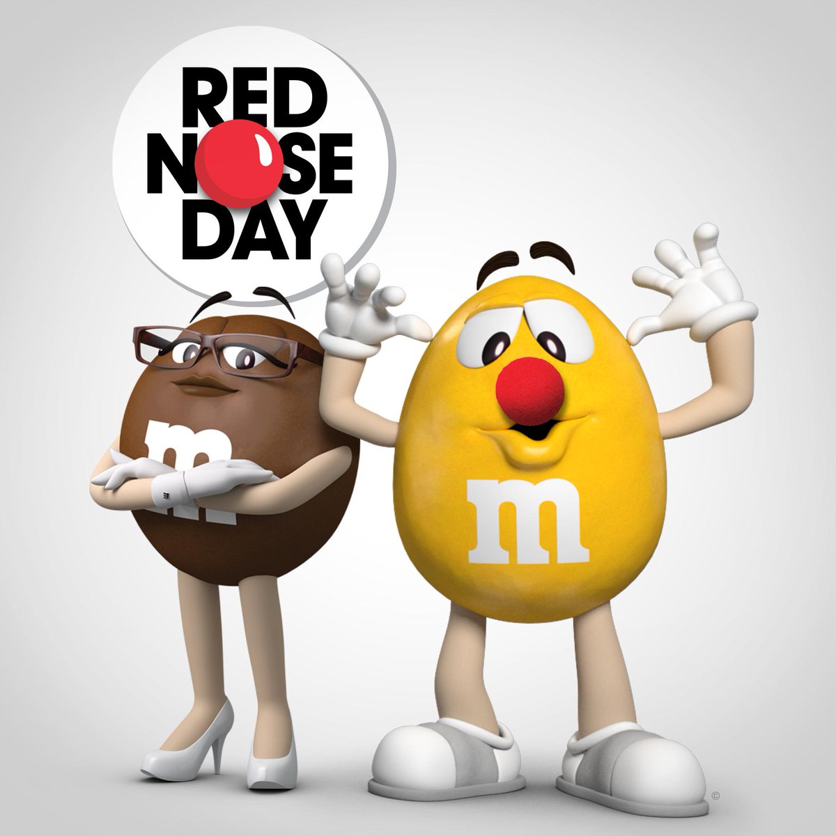 mmschocolate's tweet photo. I’m laughing on the inside. Share how you #MakeMLaugh &amp; M&amp;M’S will donate $1 to #RedNose Day! – Ms. Brown http://t.co/dkT3xiiU0P